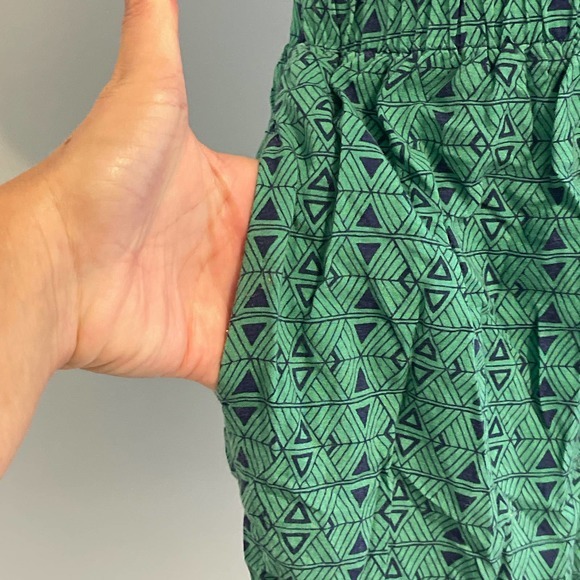 Kirra Racerback Minidress with Pockets Blue‎ & Green XS Pre-owned - Picture 2 of 7